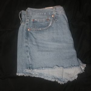 Levi's 501 high rise denim shorts